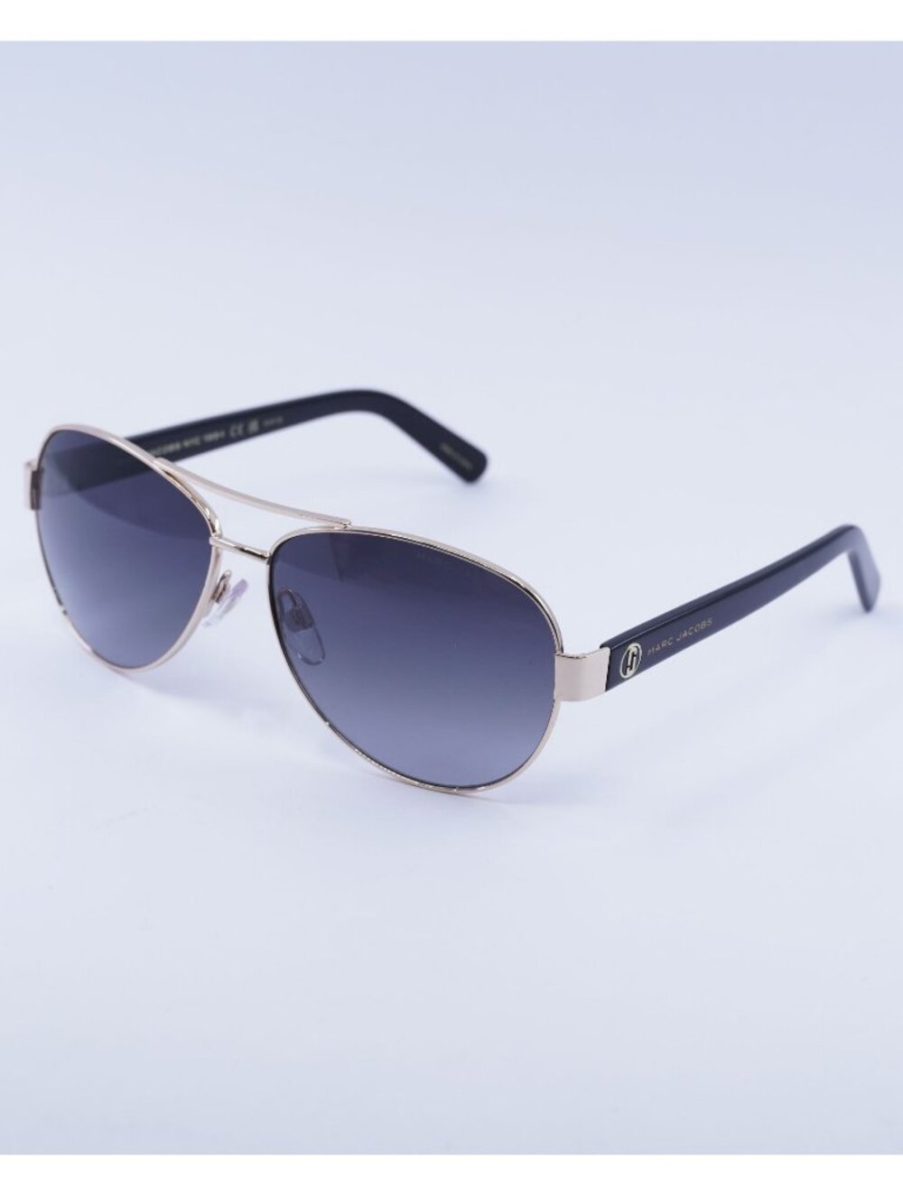 Marc Jacobs MARC 699/S 0RHL 9O Sunglasses Gold/Black Aviator Frame, Grey Lenses
